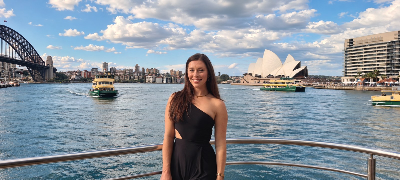 By the harbour, with the Bridge and the Opera House
